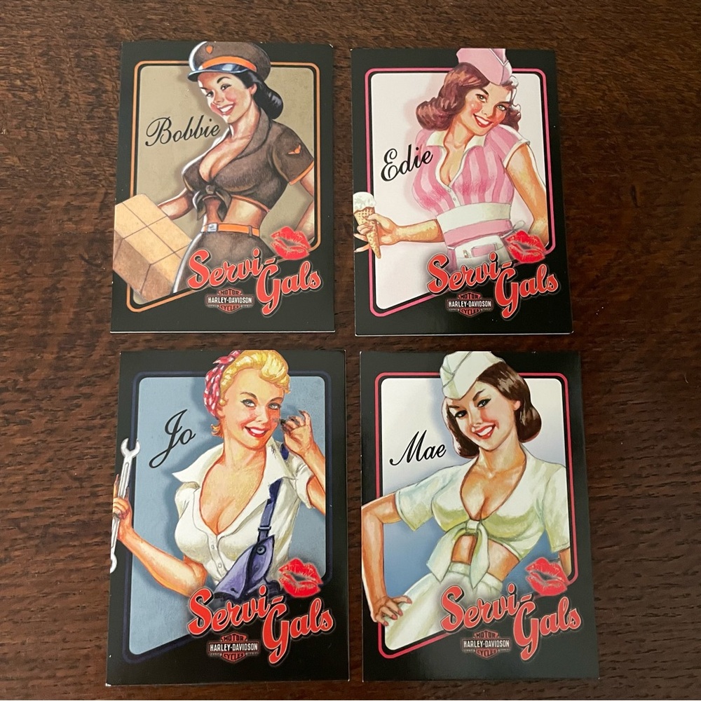 Harley-Davidson Servi-Gals collectors cards
